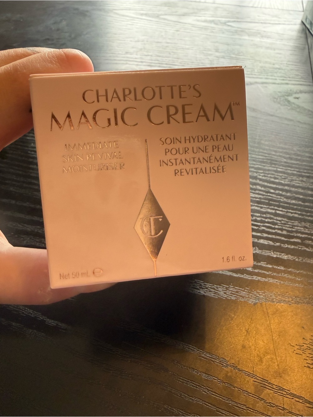Charlotte Tilbury Magic Cream Moisturizer — Pink with Gold Accents